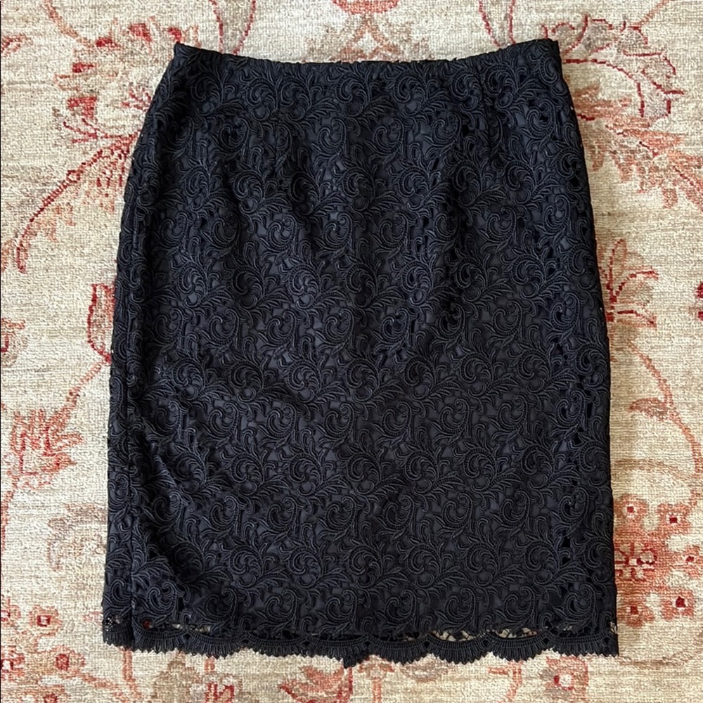 Elegant Black Lace Skirt